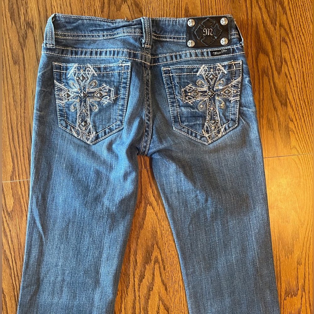 Gorgeous Miss Me Embellished JP5045X Bootcut Jeans Sz 28